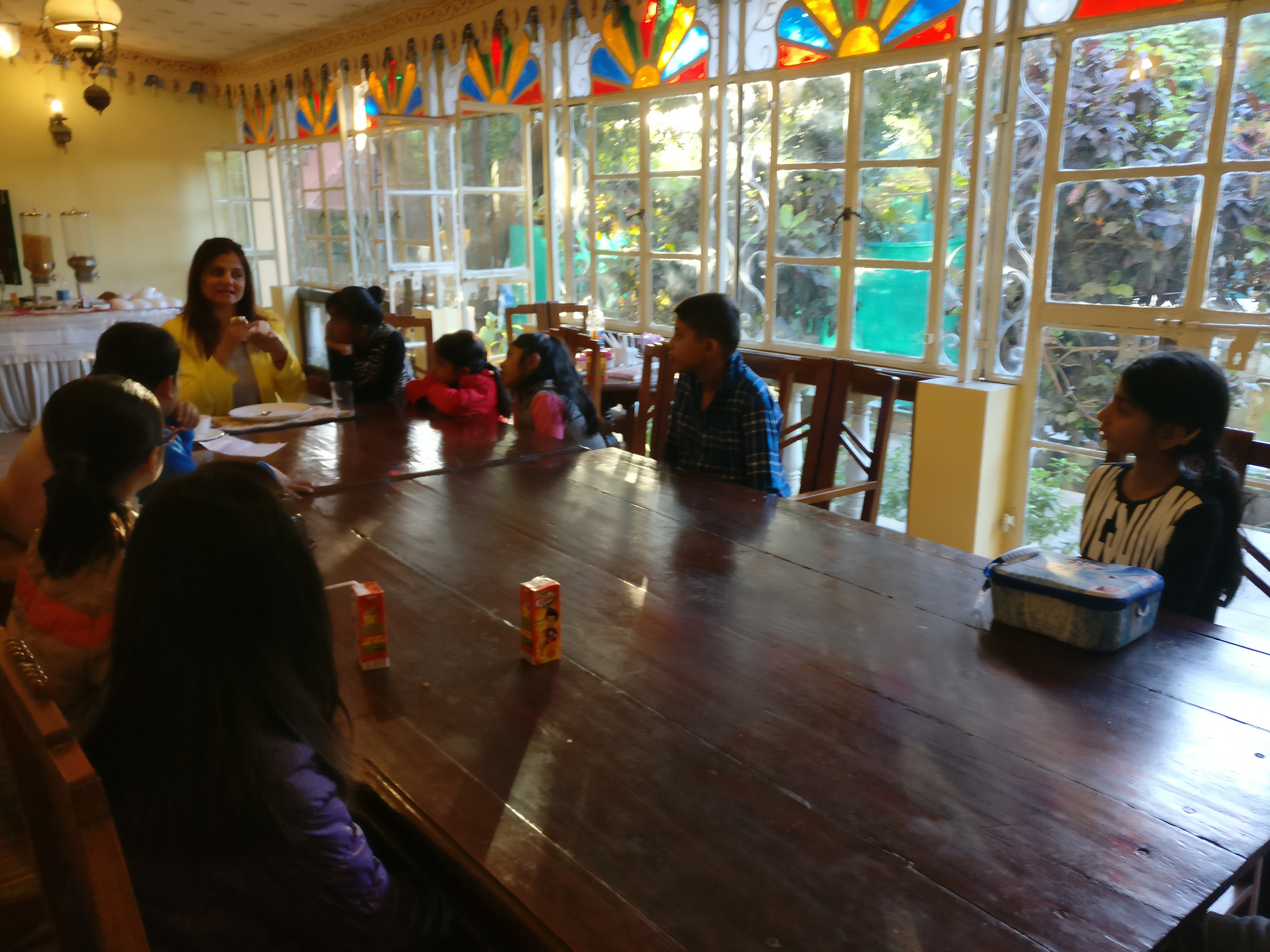 Story Tree session moment - Pallavi Singh with children